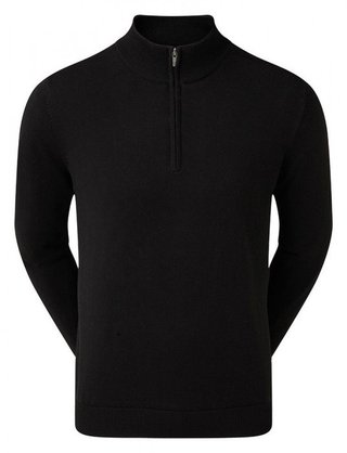FootJoy drirelease Half-Zip Lined pull homme, noir