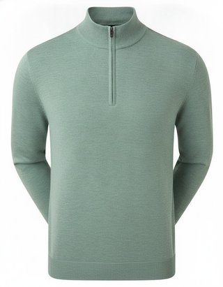 FootJoy drirelease Half-Zip Lined pull homme, heather olive