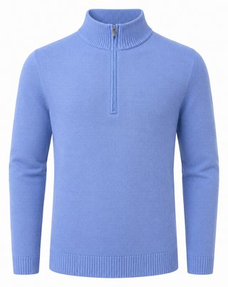 FootJoy drirelease Half-Zip Lined pull homme, heather blue
