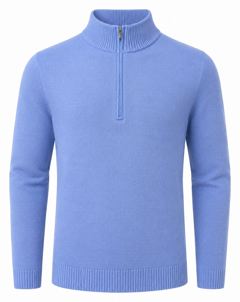 FootJoy drirelease Half-Zip Lined pull homme, heather blue