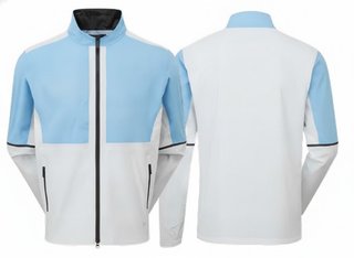 FootJoy DryJoys Select LX veste homme, Mid Blue / Oyster Grey