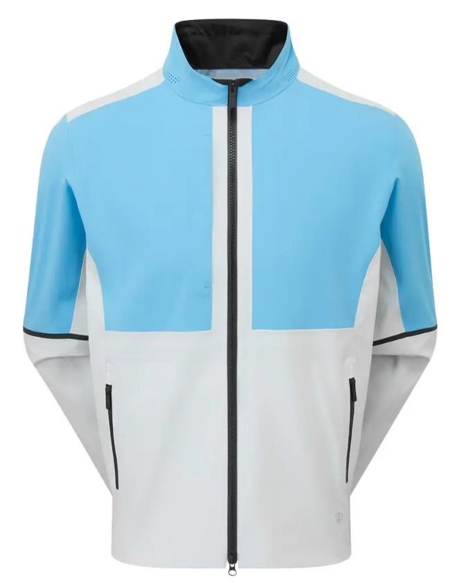 FootJoy DryJoys Select LX veste homme, Mid Blue / Oyster Grey