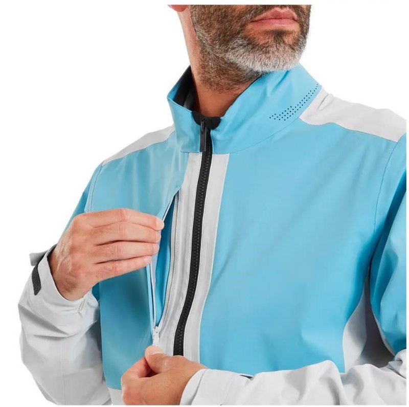 FootJoy DryJoys Select LX veste homme, Mid Blue / Oyster Grey