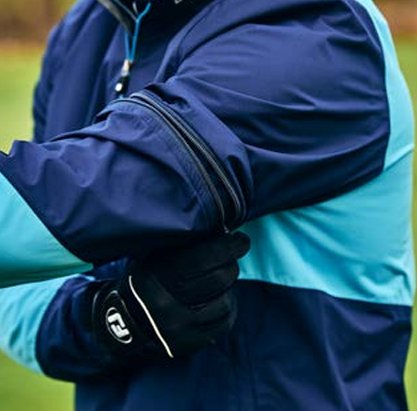 FootJoy HydroLite X veste de pluie manches courtes homme, navy/mid blue