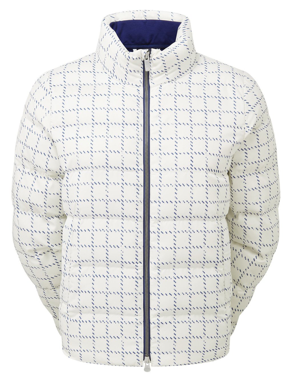 FootJoy ThermoSeries Insulated veste femme, off white/navy distressed plaid