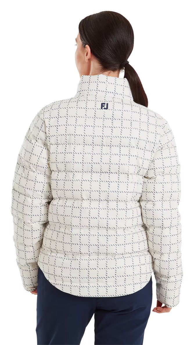 FootJoy ThermoSeries Insulated veste femme, off white/navy distressed plaid