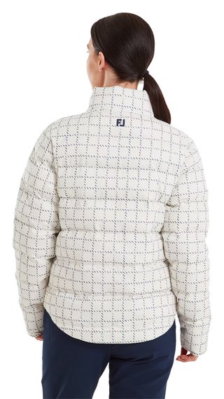 FootJoy ThermoSeries Insulated veste femme, off white/navy distressed plaid