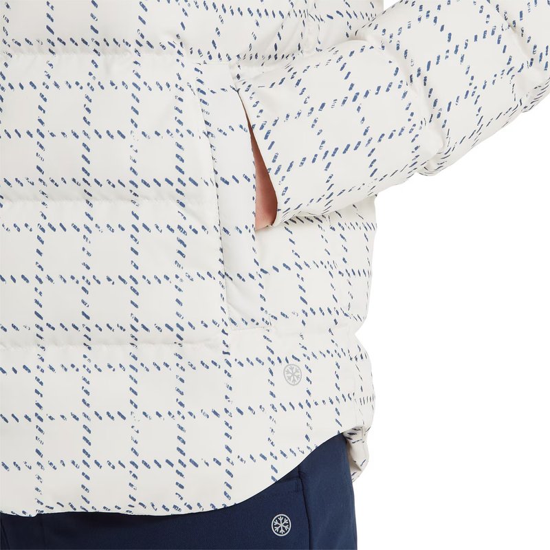FootJoy ThermoSeries Insulated veste femme, off white/navy distressed plaid