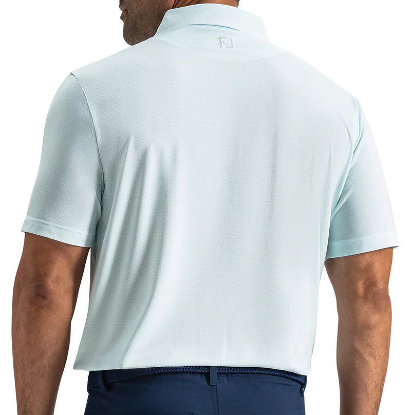 FootJoy Heritage Logo Lisle polo homme, blanc/mint julep