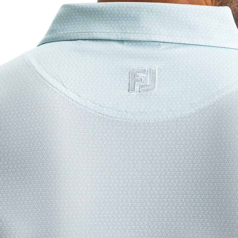 FootJoy Heritage Logo Lisle polo homme, blanc/mint julep
