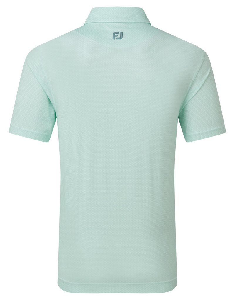 FootJoy Heritage Logo Lisle polo homme, blanc/mint julep