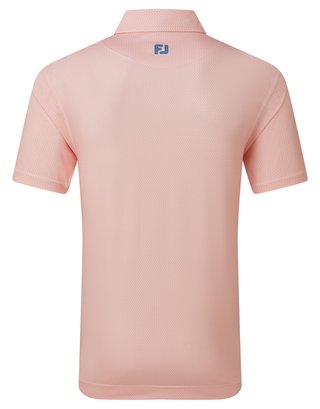 FootJoy Heritage Logo Lisle polo homme, blanc/pêche