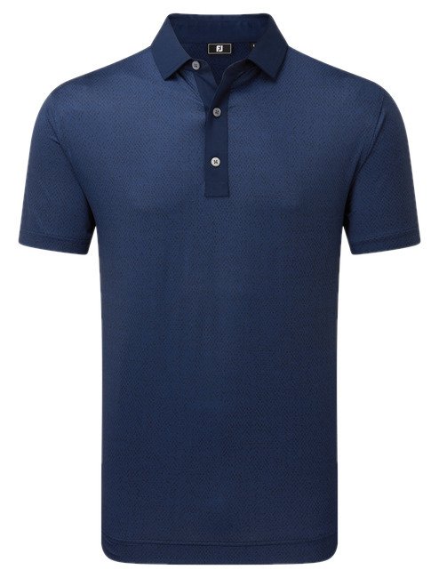 FootJoy Tailor Texture Lisle polo homme, navy tonal