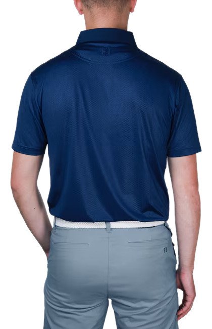 FootJoy Tailor Texture Lisle polo homme, navy tonal