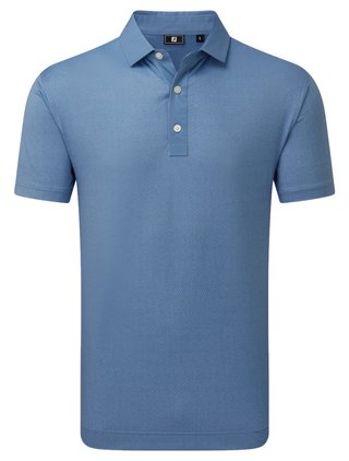 FootJoy Tailor Texture Lisle polo homme, riviera tonal