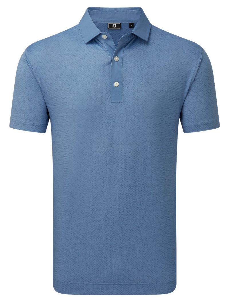 FootJoy Tailor Texture Lisle polo homme, riviera tonal