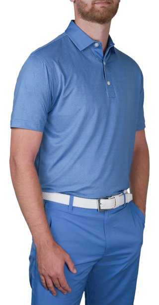 FootJoy Tailor Texture Lisle polo homme, riviera tonal