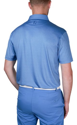 FootJoy Tailor Texture Lisle polo homme, riviera tonal