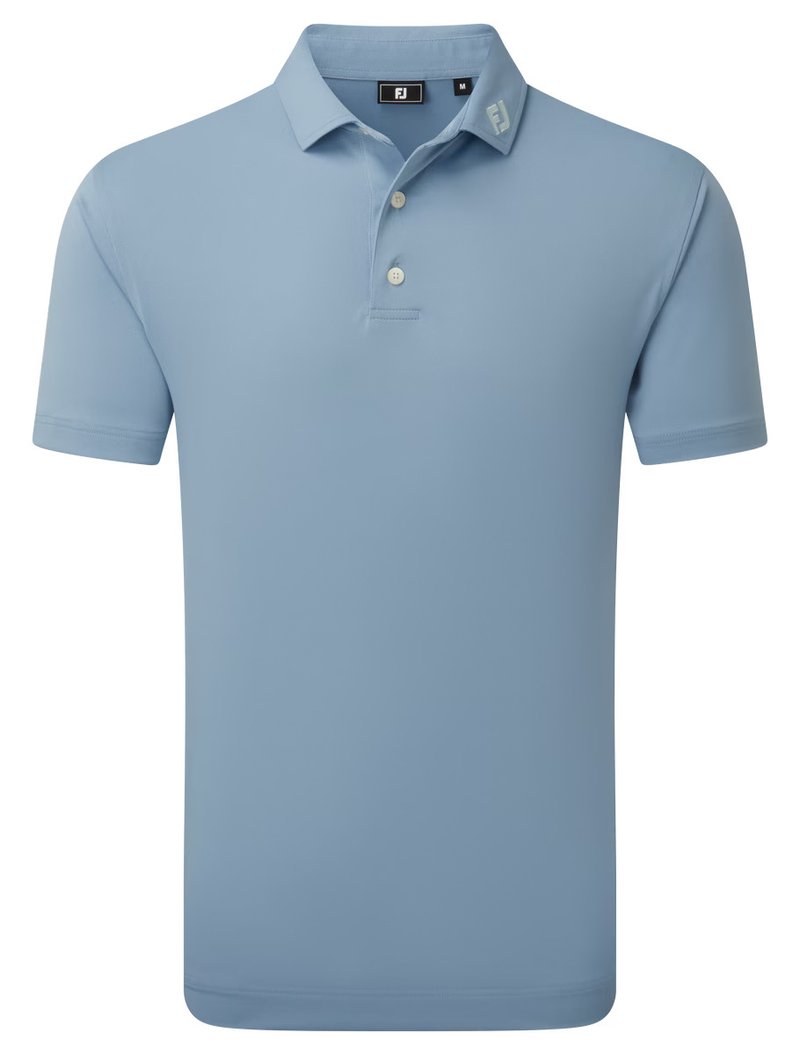 FootJoy Stretch Pique polo homme, solid winward blue