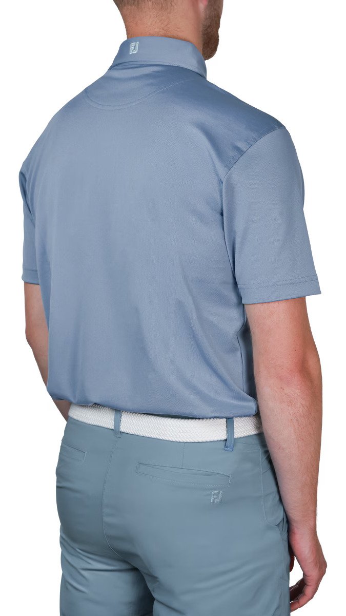FootJoy Stretch Pique polo homme, solid winward blue