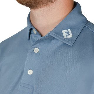 FootJoy Stretch Pique polo homme, solid winward blue