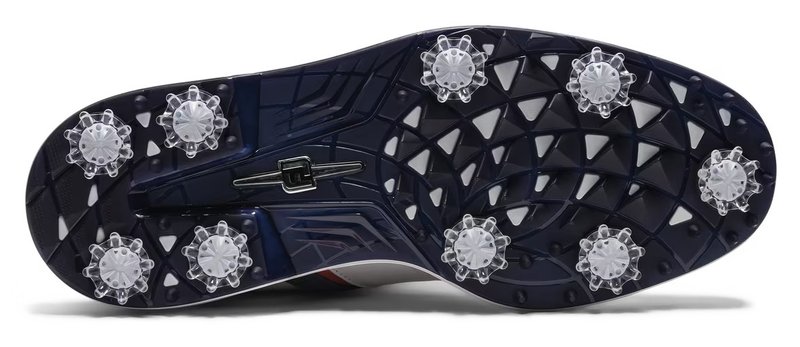 FootJoy Premiere Series - Packard chaussures de golf homme, blanc/bleu/nantucket red