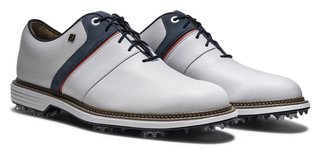 FootJoy Premiere Series - Packard chaussures de golf homme, blanc/bleu/nantucket red