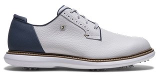FootJoy FJ Traditions Blucher chaussures de golf homme, blanc/bleu/tan