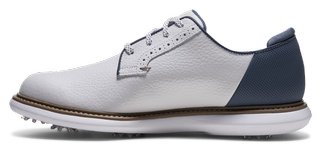 FootJoy FJ Traditions Blucher chaussures de golf homme, blanc/bleu/tan