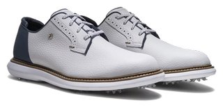 FootJoy FJ Traditions Blucher chaussures de golf homme, blanc/bleu/tan
