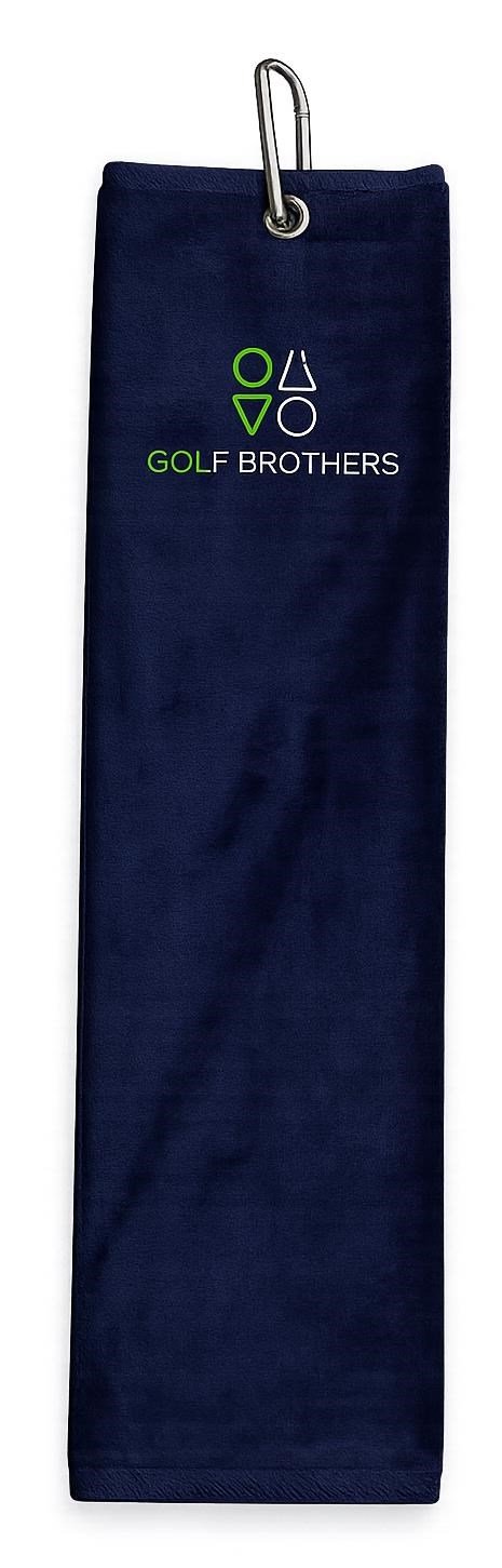 Golf Brothers Trifold serviette de golf, noire