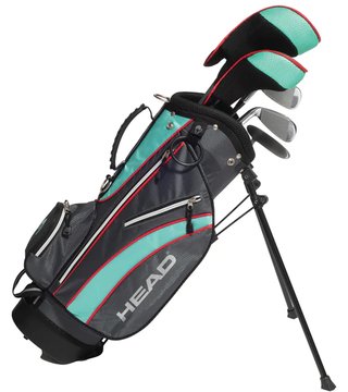 Head 5PC junior set de golf, graphite, +sac stand (jusqu'à 114 cm, 3-5 ans), teal/gray