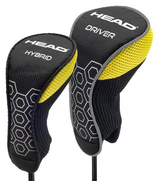 Head 5PC junior set de golf, graphite, +sac stand (jusqu'à 117 cm, 9-12 ans), volt/noir