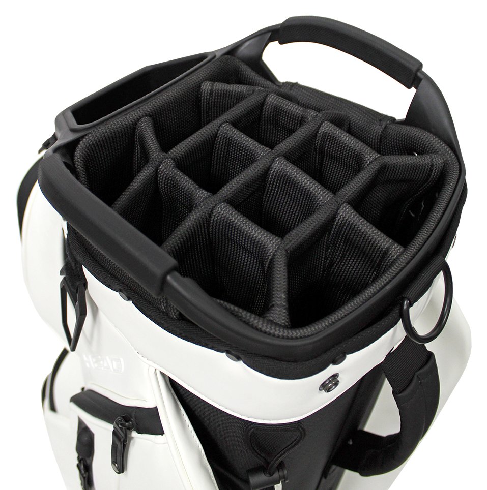 Head Golf PU Leather Premium Neutral NA stand bag, blanc