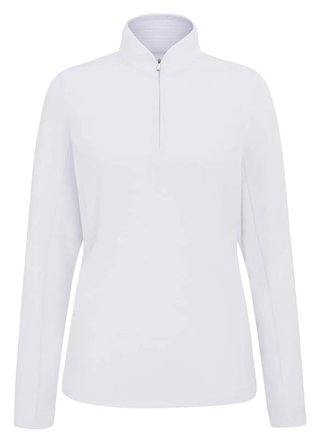 PING Abigale Performance Fleece sweat-shirt femme, blanc