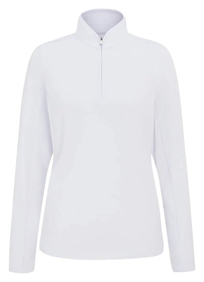 PING Abigale Performance Fleece sweat-shirt femme, blanc