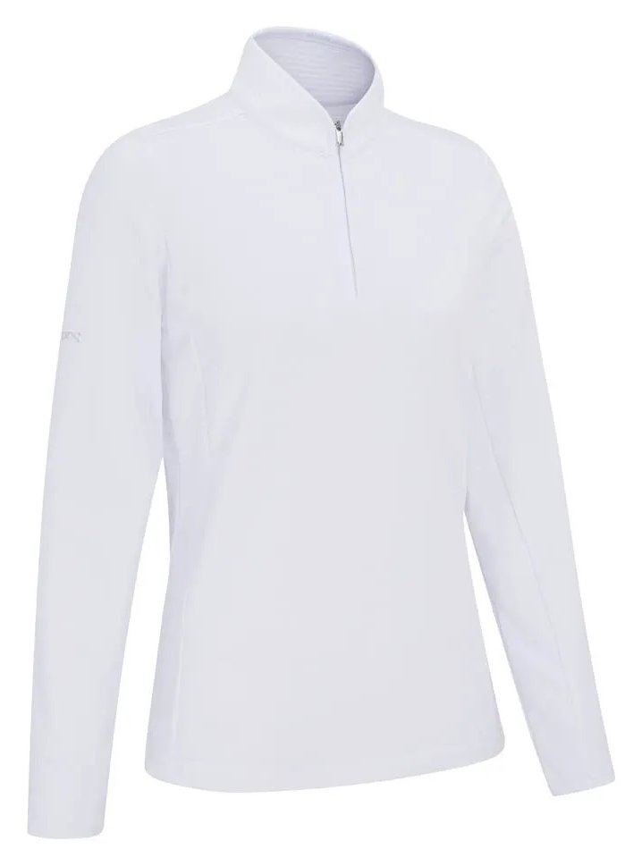 PING Abigale Performance Fleece sweat-shirt femme, blanc