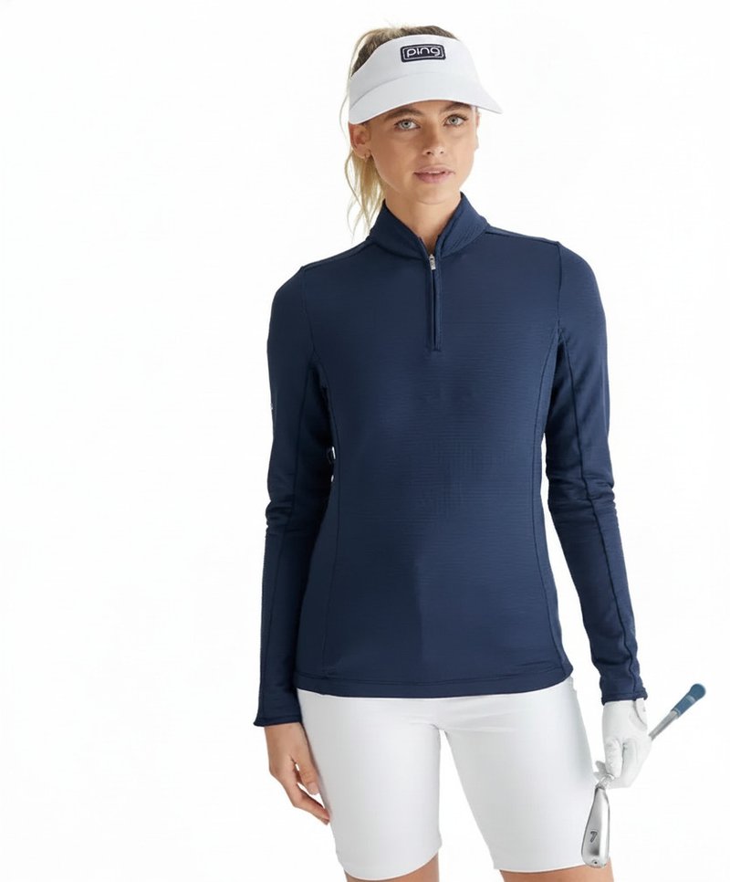 PING Abigale Performance Fleece sweat-shirt femme, navy
