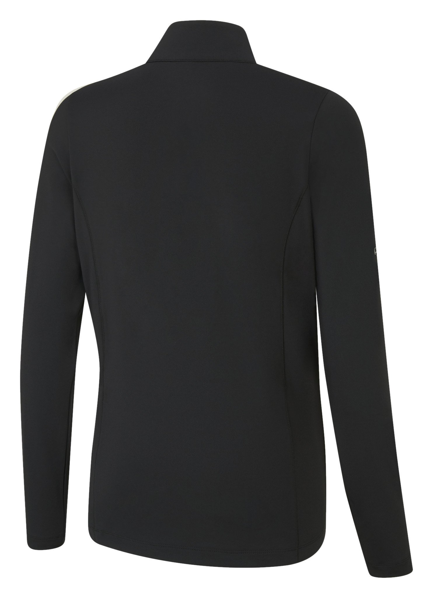PING Aveline Half Zip femmes polo manches longues, noir
