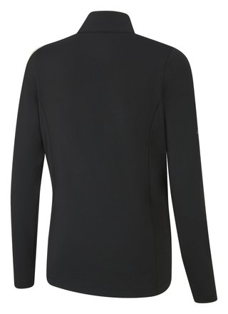 PING Aveline Half Zip femmes polo manches longues, noir