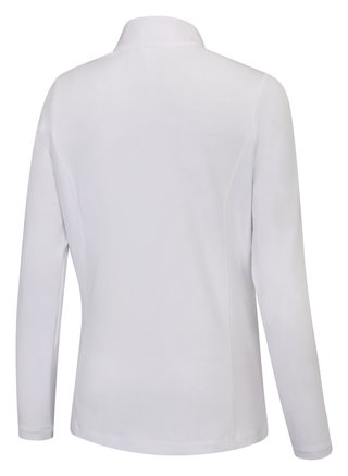 PING Aveline Half Zip dames shirt à manches longues, blanc