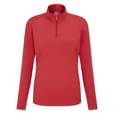 PING Aveline Half Zip dames shirt à manches longues, cayenne