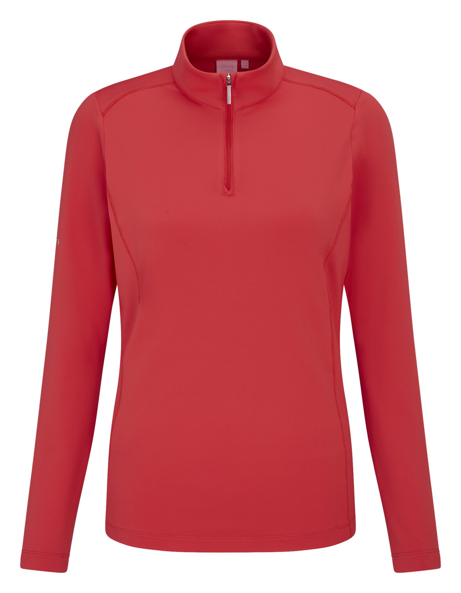 PING Aveline Half Zip dames shirt à manches longues, cayenne