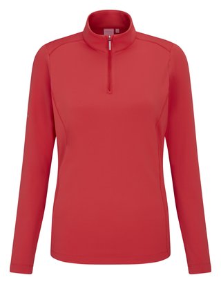 PING Aveline Half Zip dames shirt à manches longues, cayenne