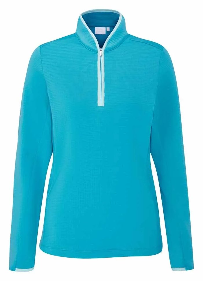 PING Abigale Performance Fleece sweat-shirt femme, turquoise