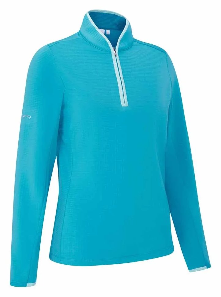 PING Abigale Performance Fleece sweat-shirt femme, turquoise