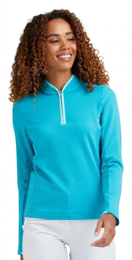 PING Abigale Performance Fleece sweat-shirt femme, turquoise