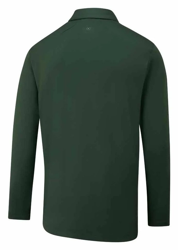 PING Demitri Longsleeve polo homme, vert gorse