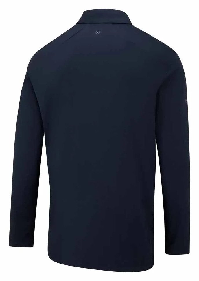 PING Demitri Longsleeve polo homme, navy