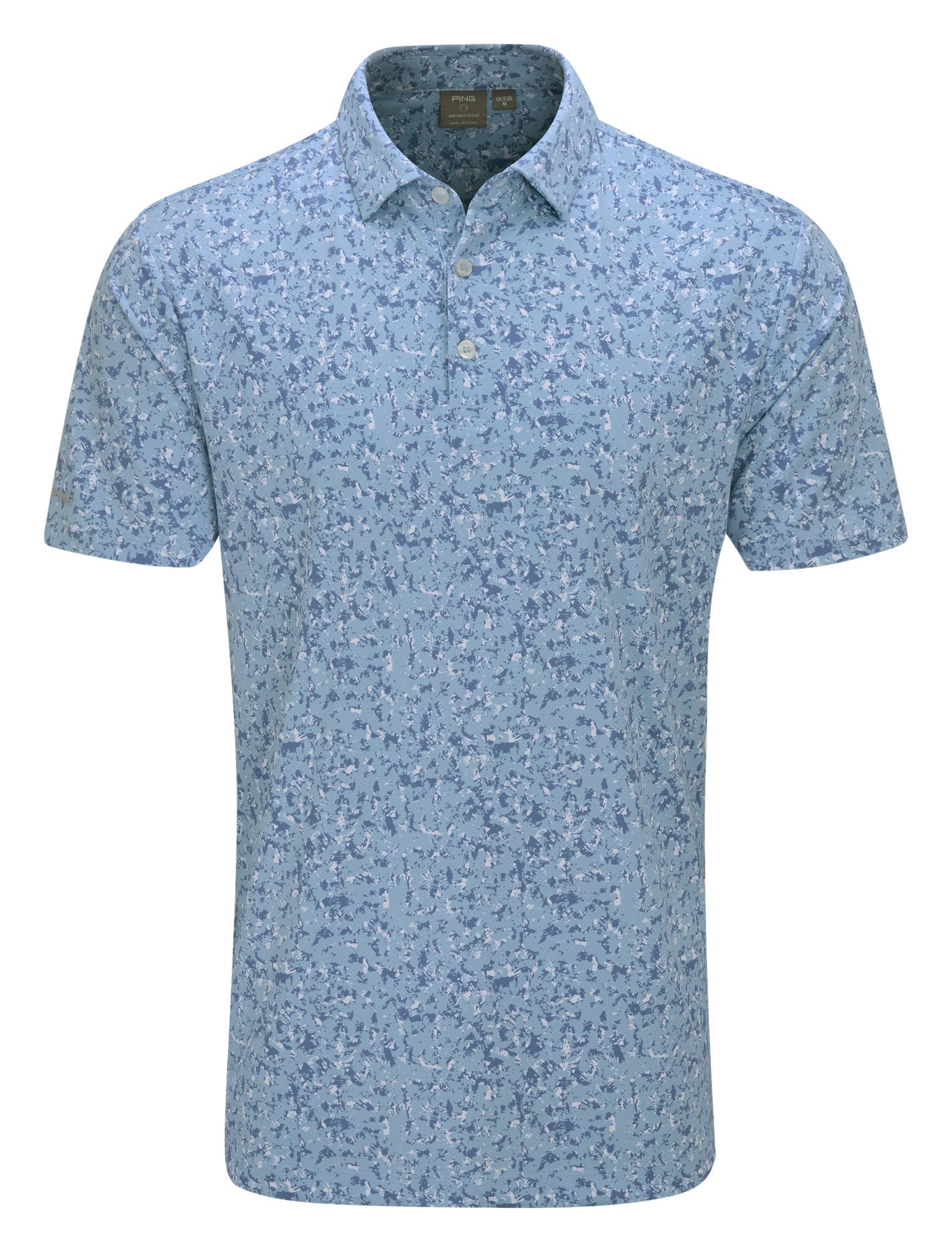 PING Gilmore polo homme, dusty blue multi